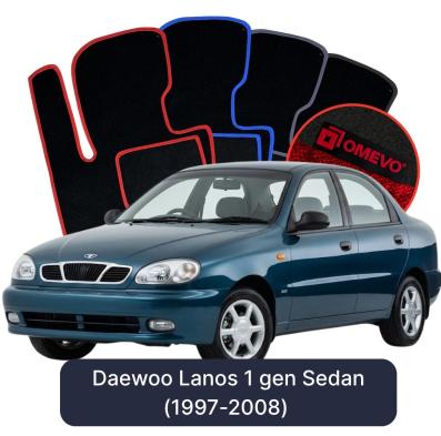 Velour-bilmåtter OMEVO til Daewoo Lanos 1 gen Sedan (1997-2008) 