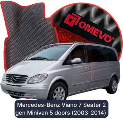 EVA bilgummimåtter OMEVO til Mercedes-Benz Viano 7 Sæder 2 gen Minivan 5 døre (2003-2014)