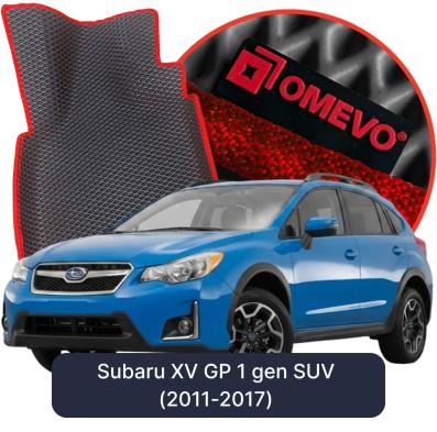 EVA bilgummimåtter OMEVO til Subaru XV GP 1 gen SUV (2011-2017)
