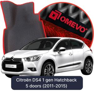 OMEVO 5D Pro EVA Bilmåtter til Citroën DS4 1 gen Hatchback 5 døre (2011-2015)