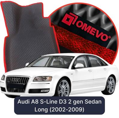 EVA bilgummimåtter OMEVO til Audi A8 S-Line D3 2 gen Sedan Long (2002-2009)