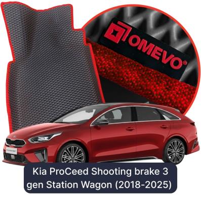 EVA bilgummimåtter OMEVO til Kia ProCeed Shooting brake 3 gen Stationcar (2018-2025)