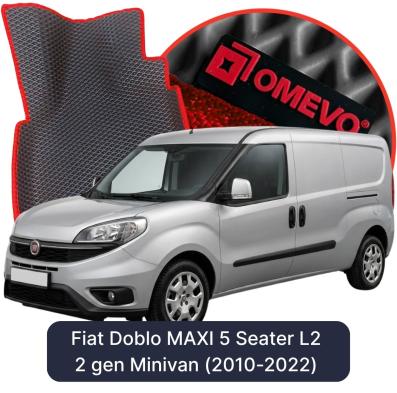 EVA bilgummimåtter OMEVO til Fiat Doblo MAXI 5 Sæder L2 2 gen Minivan (2010-2022)