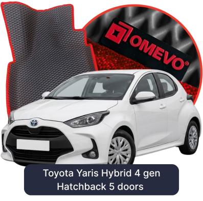 EVA bilgummimåtter OMEVO til Toyota Yaris Hybrid 4 gen Hatchback 5 døre (2020-2026)