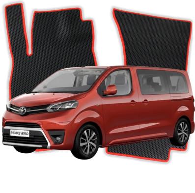 EVA bilgummimåtter OMEVO til Toyota ProAce Verso 8 Sæder Elbil Long Family 1 gen Varevogn (2016-2026)