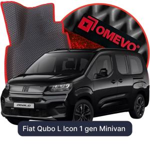 OMEVO 5D Pro EVA Bilmåtter til Fiat Qubo L Icon 1 gen Minivan (2026-2026)