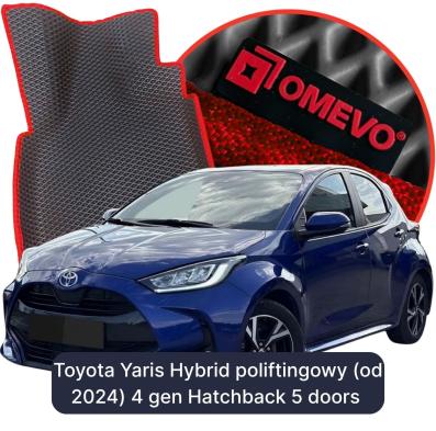 EVA bilgummimåtter OMEVO til Toyota Yaris Hybrid poliftingowy (od 2024) 4 gen Hatchback 5 døre (2020-2026)