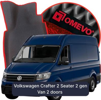 EVA bilgummimåtter OMEVO til Volkswagen Crafter 2 Sæder 2 gen Varevogn 2 døre (2016-2026)