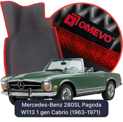 EVA bilgummimåtter OMEVO til Mercedes-Benz 280SL Pagoda W113 1 gen Cabriolet (1963-1971)