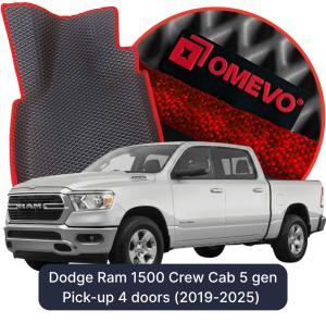 OMEVO 5D Pro EVA Bilmåtter til Dodge Ram 1500 Crew Cab 5 gen Pick-up 4 døre (2019-2025)