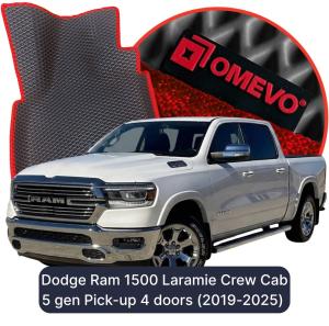 OMEVO 5D Pro EVA Bilmåtter til Dodge Ram 1500 Laramie Crew Cab 5 gen Pick-up 4 døre (2019-2025)