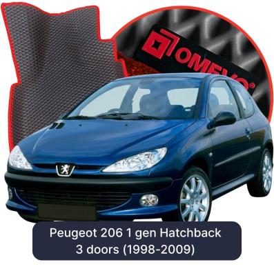 EVA bilgummimåtter OMEVO til Peugeot 206 1 gen Hatchback 3 døre (1998-2009)