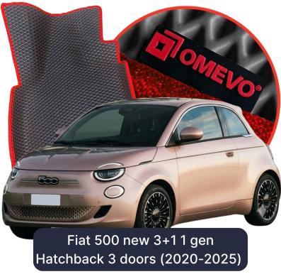 EVA bilgummimåtter OMEVO til Fiat 500 new 3+1 1 gen Hatchback 3 døre (2020-2025)