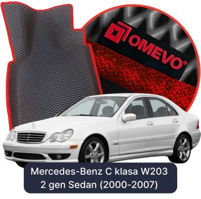 EVA bilgummimåtter OMEVO til Mercedes-Benz C-Klasse W203 2 gen Sedan (2000-2007)