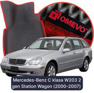 OMEVO 5D Pro EVA Bilmåtter til Mercedes-Benz C klasa W203 2 gen Stationcar (2000-2007)