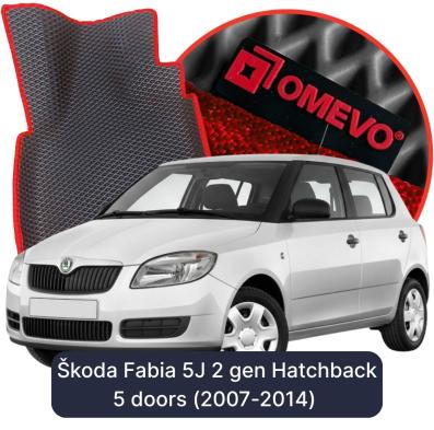 EVA bilgummimåtter OMEVO til Škoda Fabia 5J 2 gen Hatchback 5 døre (2007-2014)
