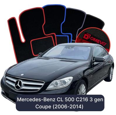 Velour-bilmåtter OMEVO til Mercedes-Benz CL 500 C216 3 gen Coupe (2006-2014) 