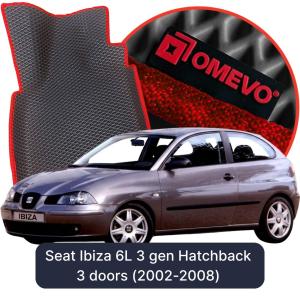 OMEVO 5D Pro EVA Bilmåtter til Seat Ibiza 6L 3 gen Hatchback 3 døre (2002-2008)