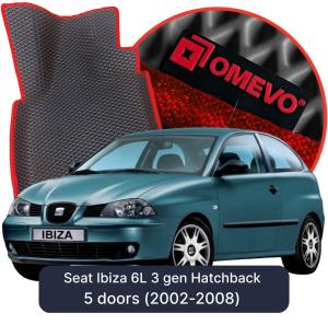 OMEVO 5D Pro EVA Bilmåtter til Seat Ibiza 6L 3 gen Hatchback 5 døre (2002-2008)