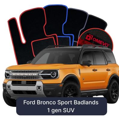 Velour-bilmåtter OMEVO til Ford Bronco Sport Badlands 1 gen SUV (2020-2026) 