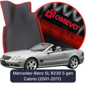 OMEVO 5D Pro EVA Bilmåtter til Mercedes-Benz SL R230 5 gen Cabriolet (2001-2011)