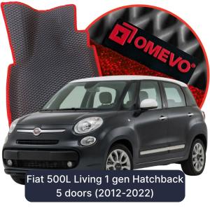 OMEVO 5D Pro EVA Bilmåtter til Fiat 500L Living 1 gen Hatchback 5 døre (2012-2022)   