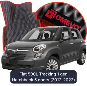 OMEVO 5D Pro EVA Bilmåtter til Fiat 500L Tracking 1 gen Hatchback 5 døre (2012-2022)   