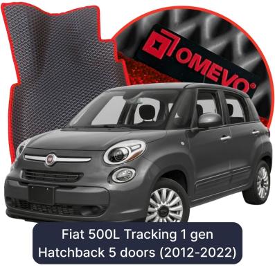 EVA bilgummimåtter OMEVO til Fiat 500L Tracking 1 gen Hatchback 5 døre (2012-2022)   