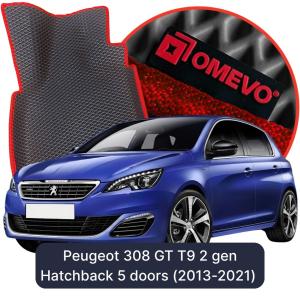 OMEVO 5D Pro EVA Bilmåtter til Peugeot 308 GT T9 2 gen Hatchback 5 døre (2013-2021)