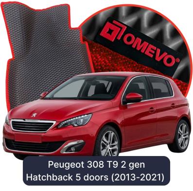 EVA bilgummimåtter OMEVO til Peugeot 308 T9 2 gen Hatchback 5 døre (2013-2021)