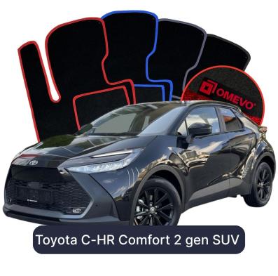 Velour-bilmåtter OMEVO til Toyota C-HR Comfort 2 gen SUV (2023-2026) 