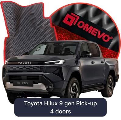 EVA bilgummimåtter OMEVO til Toyota Hilux 9 gen Pick-up 4 døre (2025-2026)