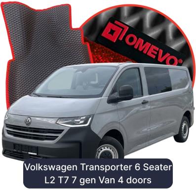 EVA bilgummimåtter OMEVO til Volkswagen Transporter 6 Sæder L2 T7 7 gen Varevogn 4 døre (2024-2026)