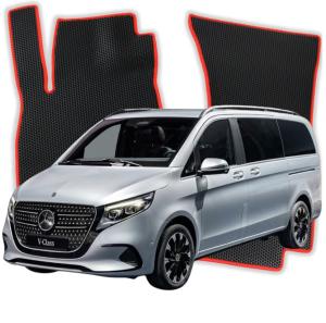 OMEVO EVA Bilmåtter® til Mercedes-Benz V klasa Long 7 Sæder 300D 4 gen Varevogn 5 døre (2023-2026)