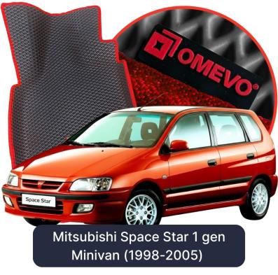 EVA bilgummimåtter OMEVO til Mitsubishi Space Star 1 gen Minivan (1998-2005)