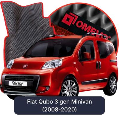 EVA bilgummimåtter OMEVO til Fiat Qubo 3 gen Minivan (2008-2020)