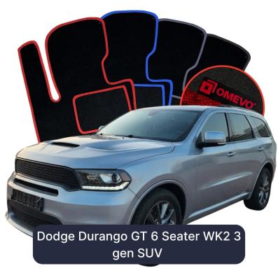 Velour-bilmåtter OMEVO til Dodge Durango GT 6 Sæder WK2 3 gen SUV (2010-2026) 