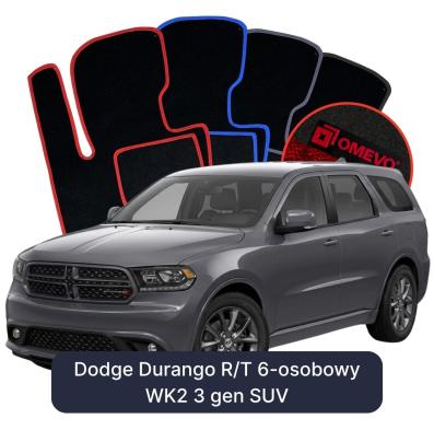 Velour-bilmåtter OMEVO til Dodge Durango R/T 6 Sæder WK2 3 gen SUV (2010-2026) 