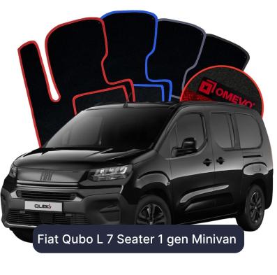 Velour-bilmåtter OMEVO til Fiat Qubo L 7 Sæder 1 gen Minivan (2026-2026) 