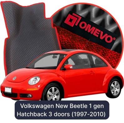 EVA bilgummimåtter OMEVO til Volkswagen New Beetle 1 gen Hatchback 3 døre (1997-2010)