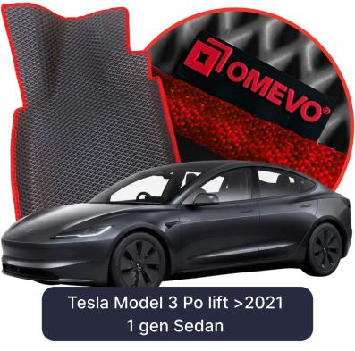 EVA bilgummimåtter OMEVO til Tesla Model 3 Po lift >2021 1 gen Sedan (2017-2026)