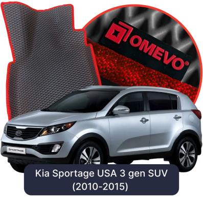 EVA bilgummimåtter OMEVO til Kia Sportage USA 3 gen SUV (2010-2015)