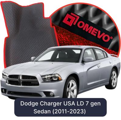 Velour-bilmåtter OMEVO til Dodge Charger USA LD 7 gen Sedan (2011-2023) 