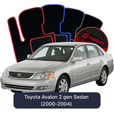 Velour-bilmåtter OMEVO til Toyota Avalon 2 gen Sedan (2000-2004) 