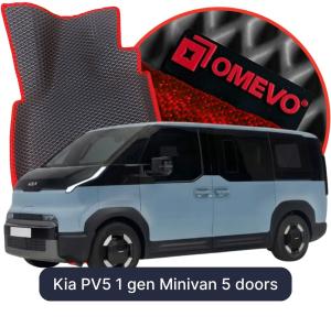 OMEVO 5D Pro EVA Bilmåtter til Kia PV5 1 gen Minivan 5 døre (2025-2026)